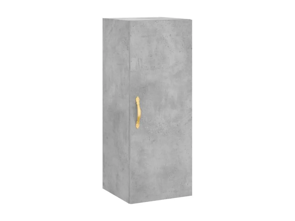 Armario colgante de pared en color gris hormigón, medidas 34.5x34x90 cm  SR1228464