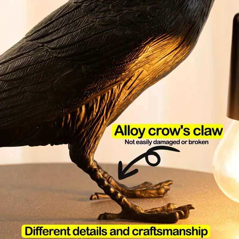 The Raven™ - Bird Lamp - Image 4 The Raven™ - Bird Lamp - Image 4