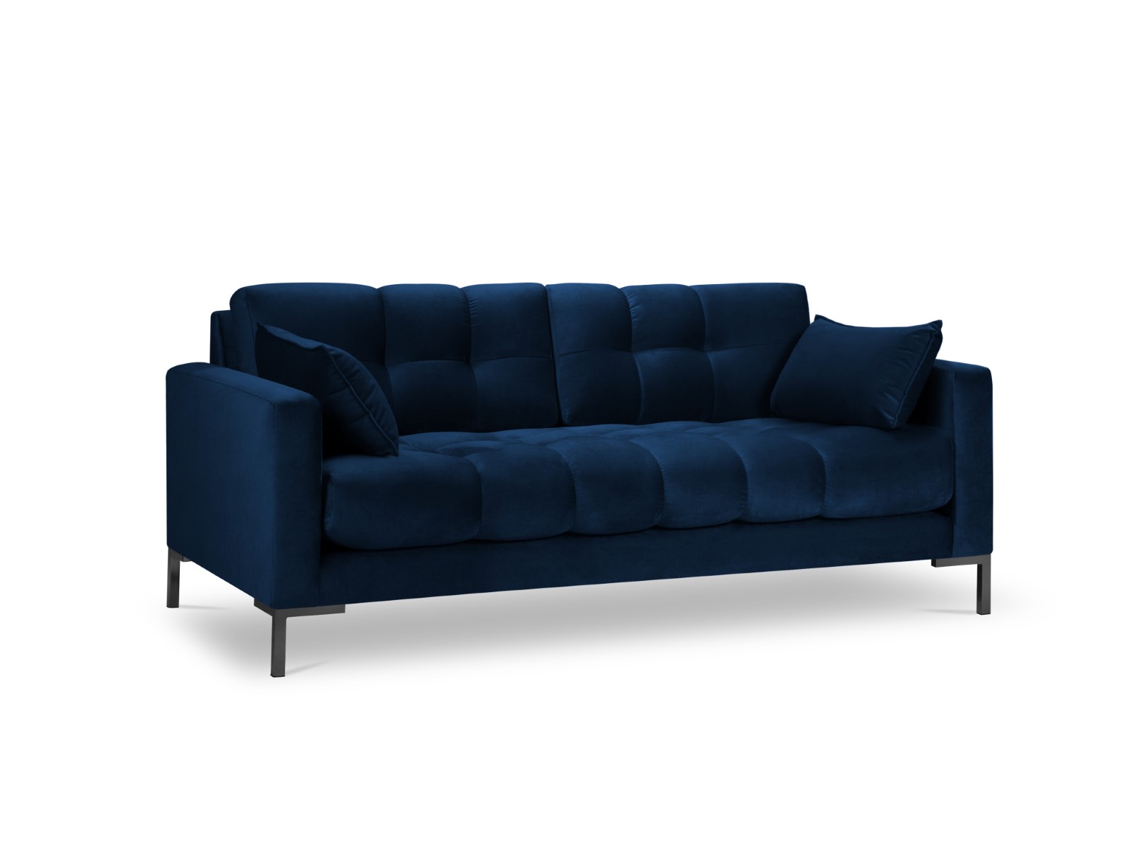 Sofá de 2 plazas en terciopelo azul rey mj7740t0