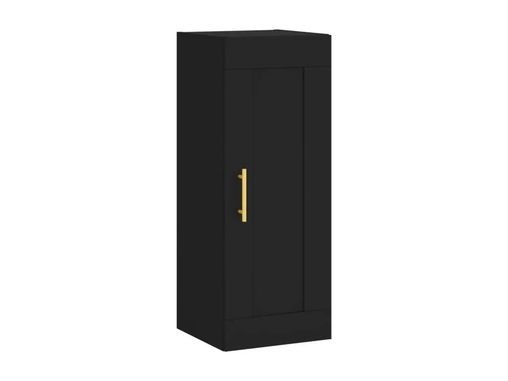 Armario de pared Luxmbls de ingeniería negro 34.5x34x90 cm VHFG65385