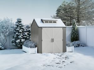 Shed with Snow