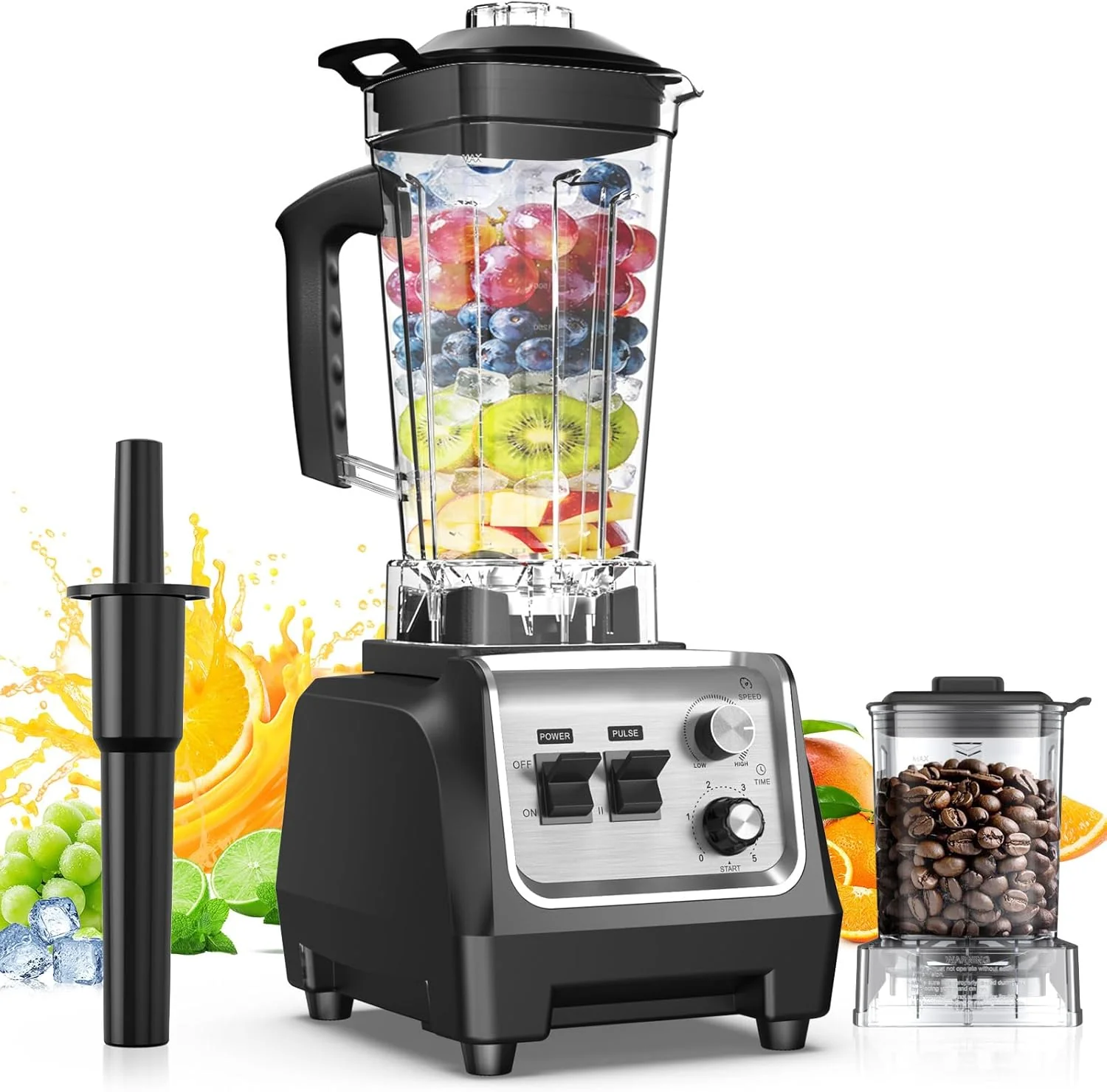 1800W Blender for Smoothies 70 oz Large Capacity Countertop Blenders with 20 oz Grinding Cup - 28000RPM High Speed Kitchen Blender for Ice Crushing, Frozen Drinks, Milkshakes & Puree