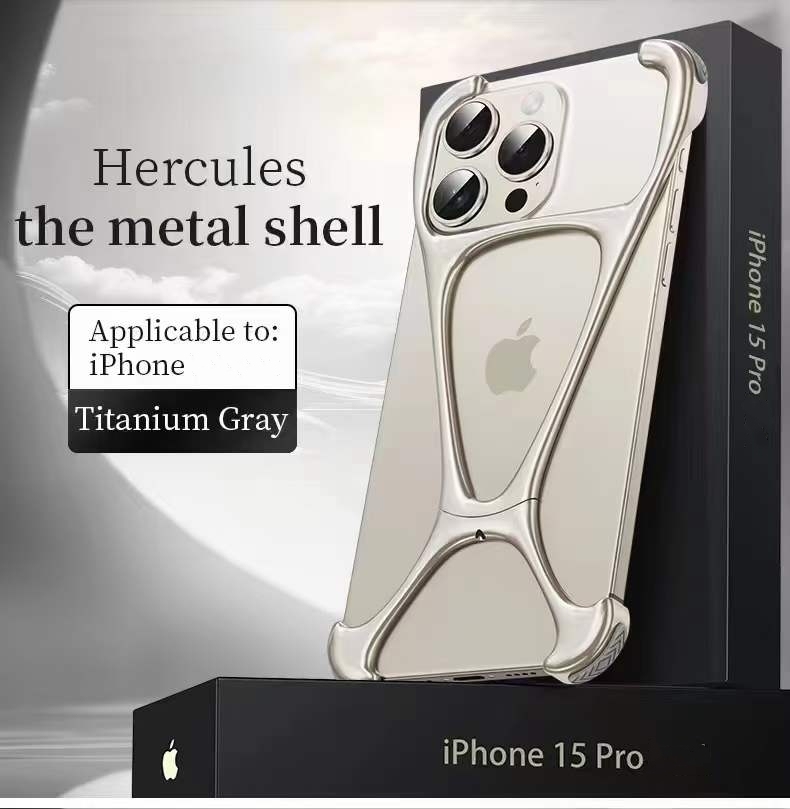 2024 New Hercules™ Zinc Alloy Drop-Proof Mobile Phone Case for iPhone - Lightweight Design