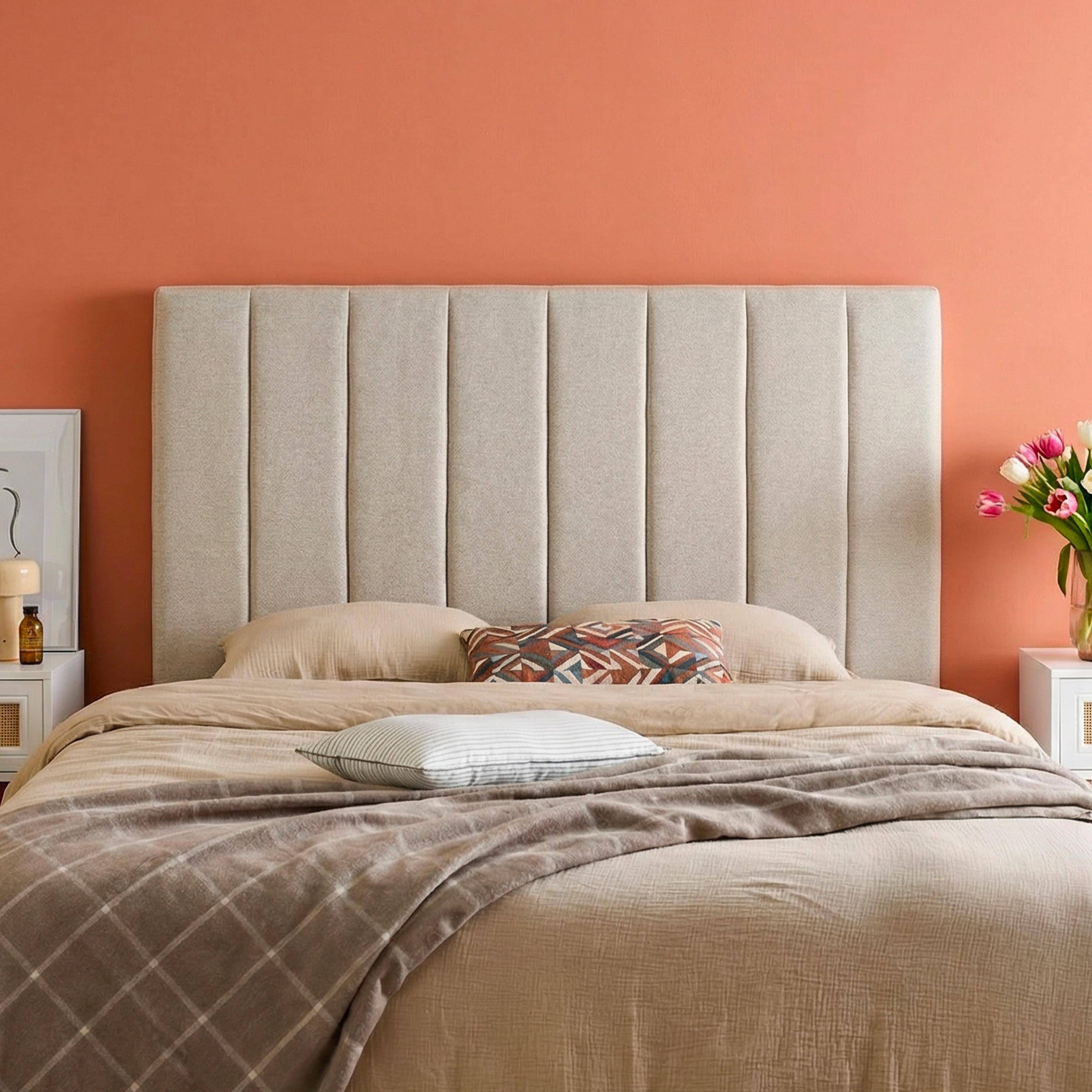 Cole - Cabecero de cama revestimiento tela, 150cm