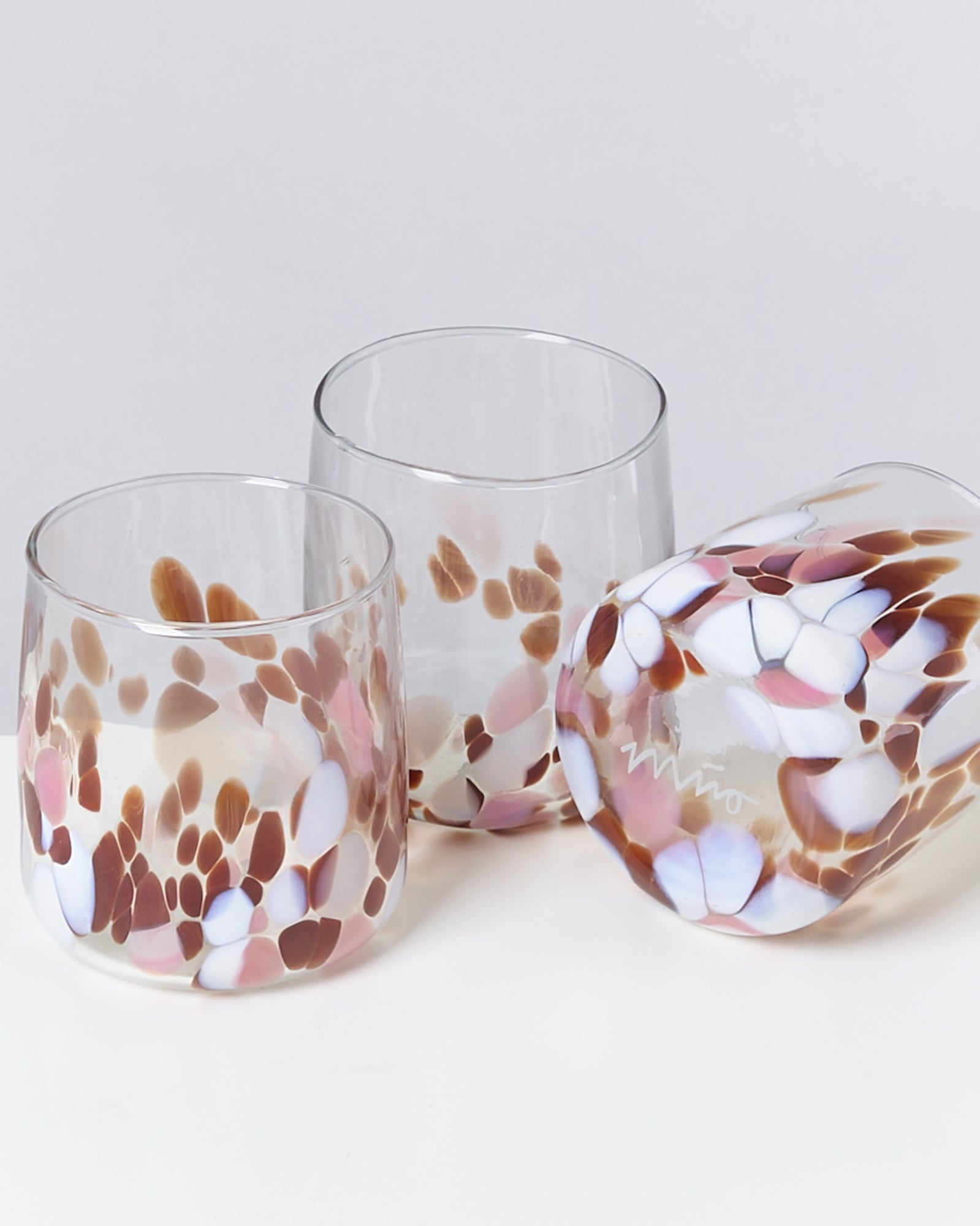 Alegria Glas klein bernstein rosa