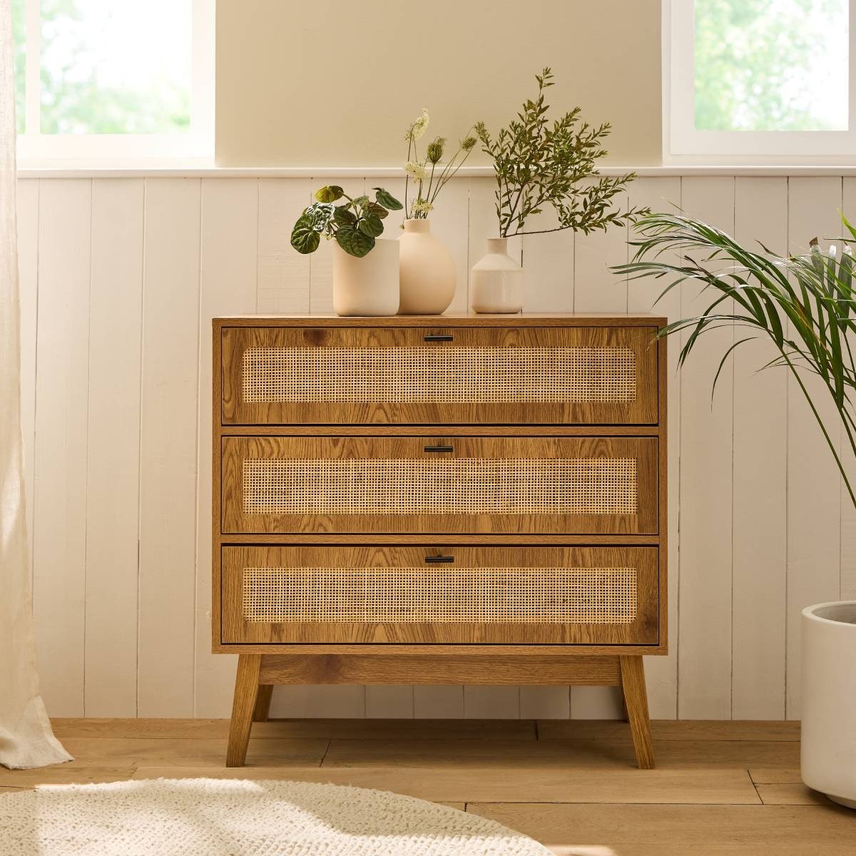 Calicosy - Ladekast 3 laden ALIA - L80 cm - Rotan