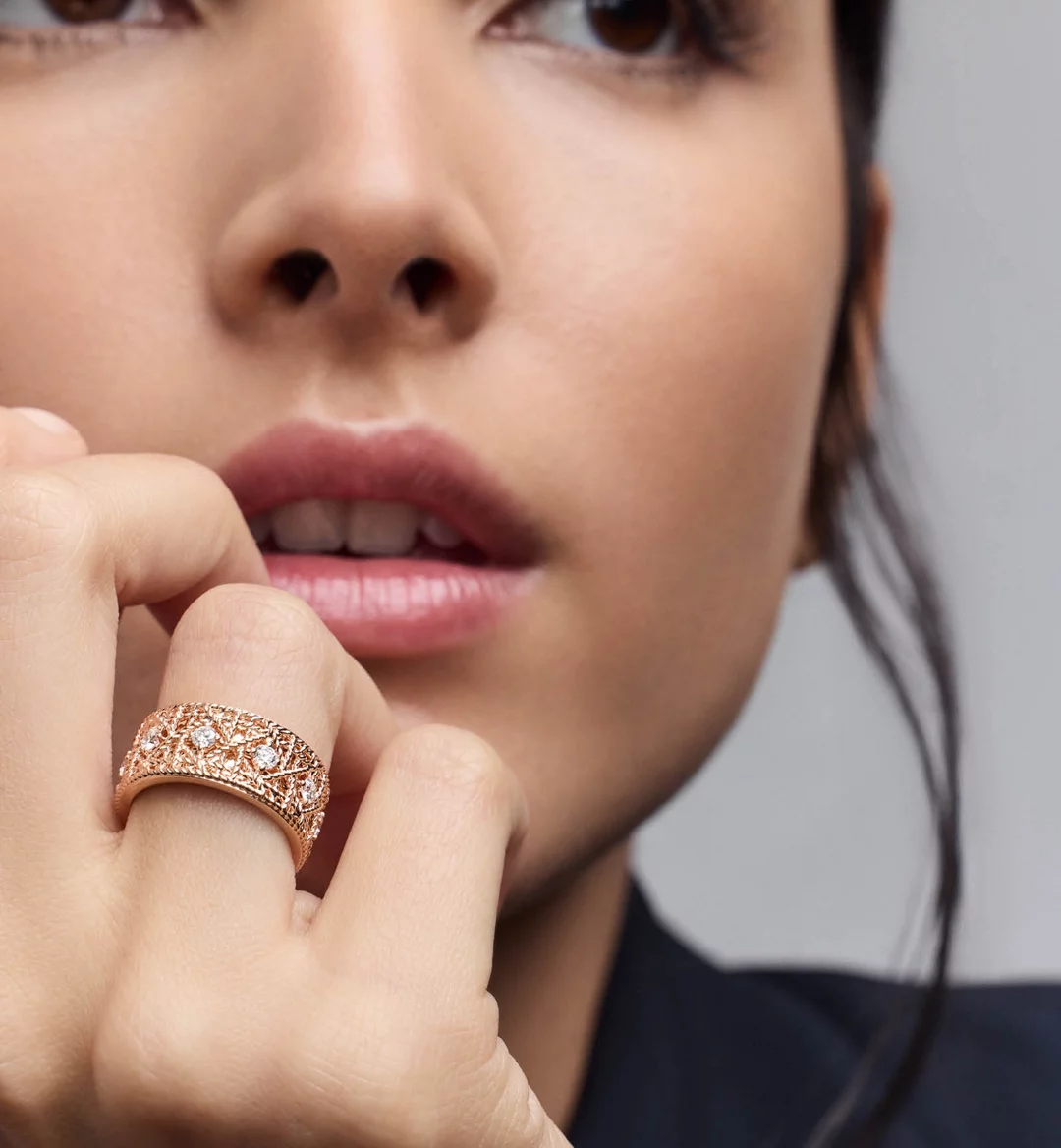 Replicate My Dior Ring Pink Gold and Diamonds(1:1 replica) - Original Replica Club