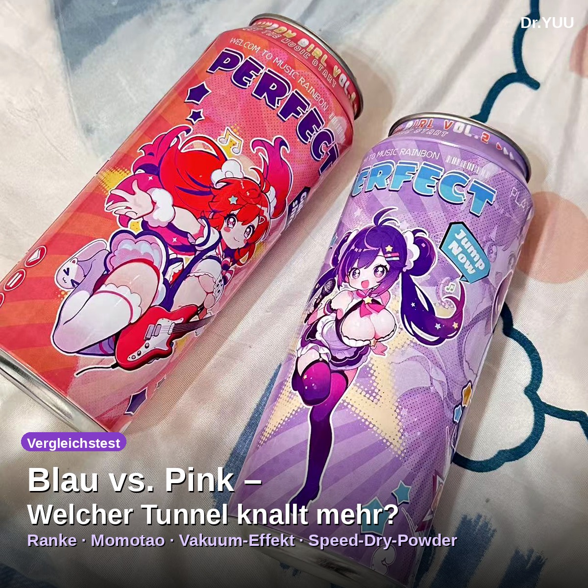Dr.YUU Rainbow Women 2.0 Blau (Ranke) und Pink (Momotao) Varianten im direkten Vergleich