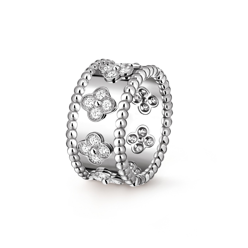 Replicate Perlée clovers ring, medium model(1:1 replica) - Original Replica Club