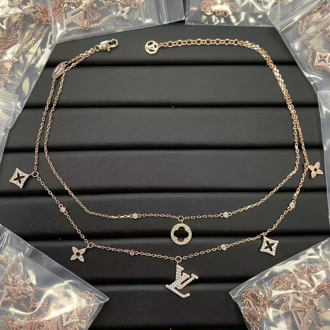 Louis Vuitton Two Layered Necklace - Original Replica Club