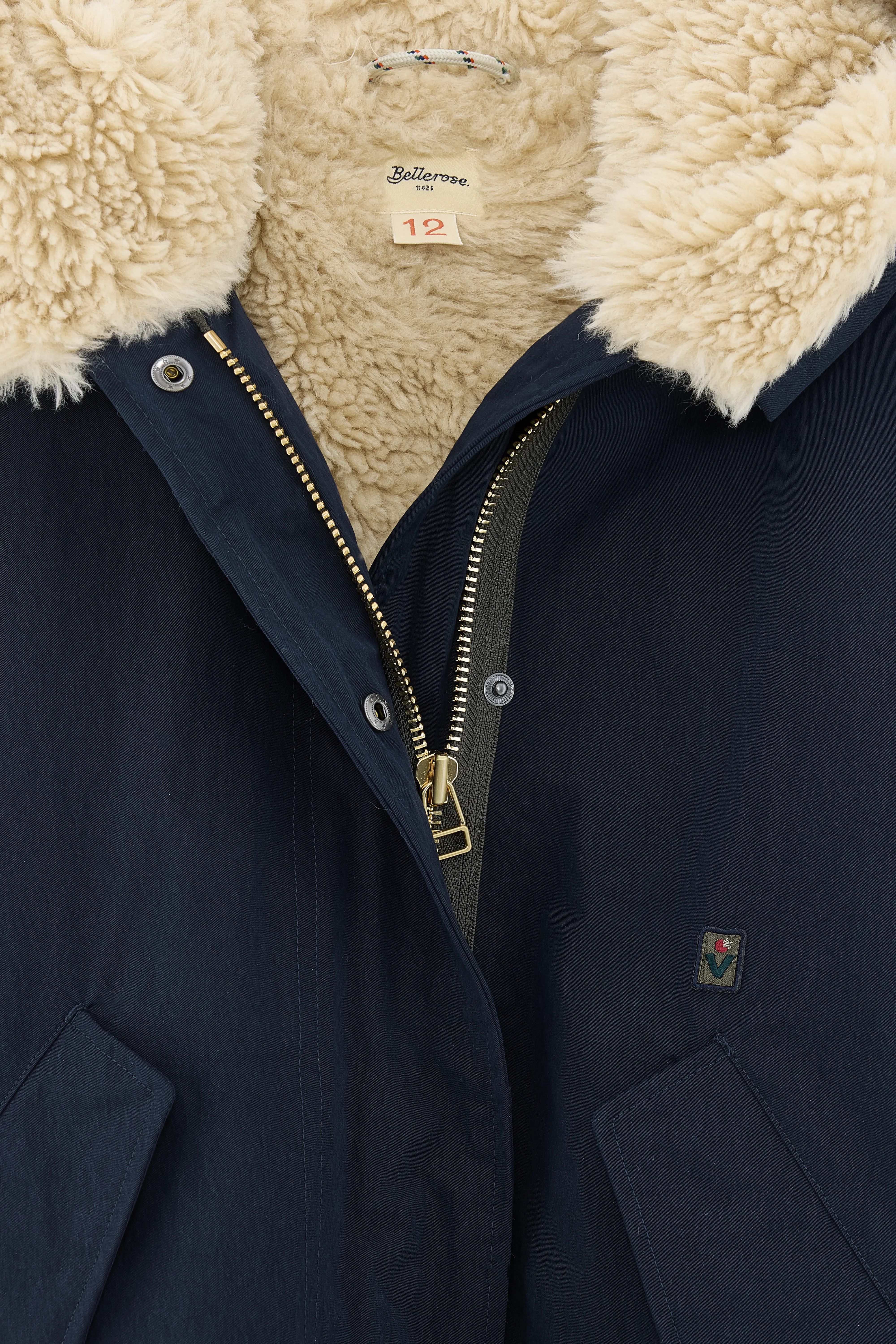 Bellerose Harbour navy blue hooded parka (242 / G / NAVY)