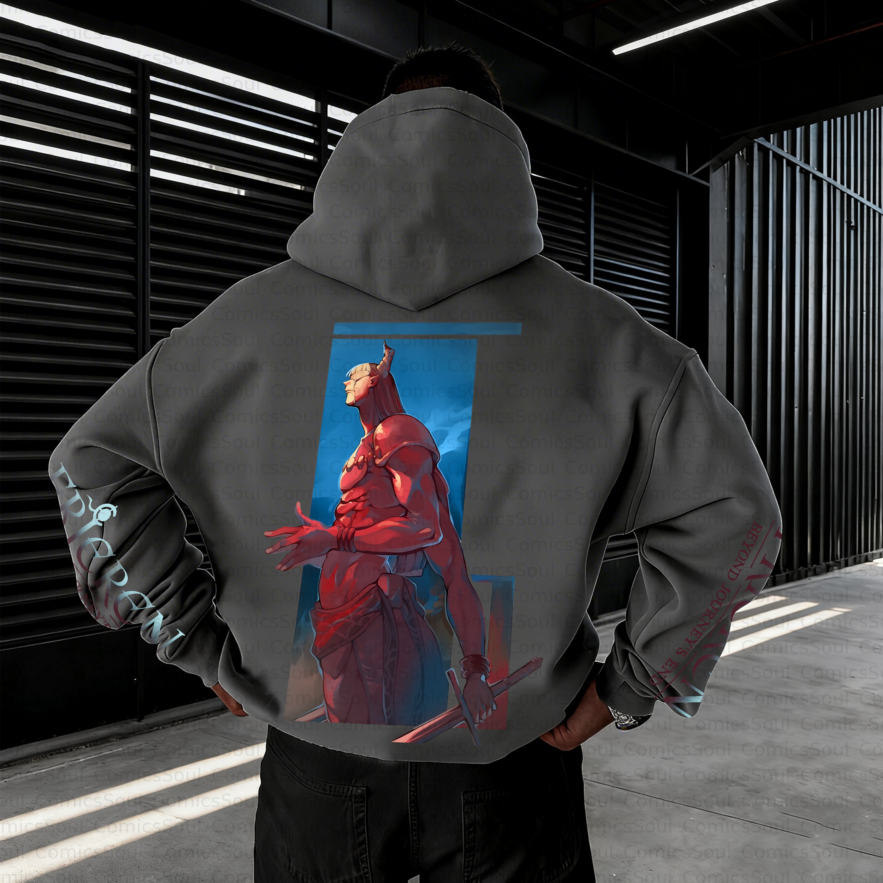Unisex Anime Inspired Vintage Plush Hoodie