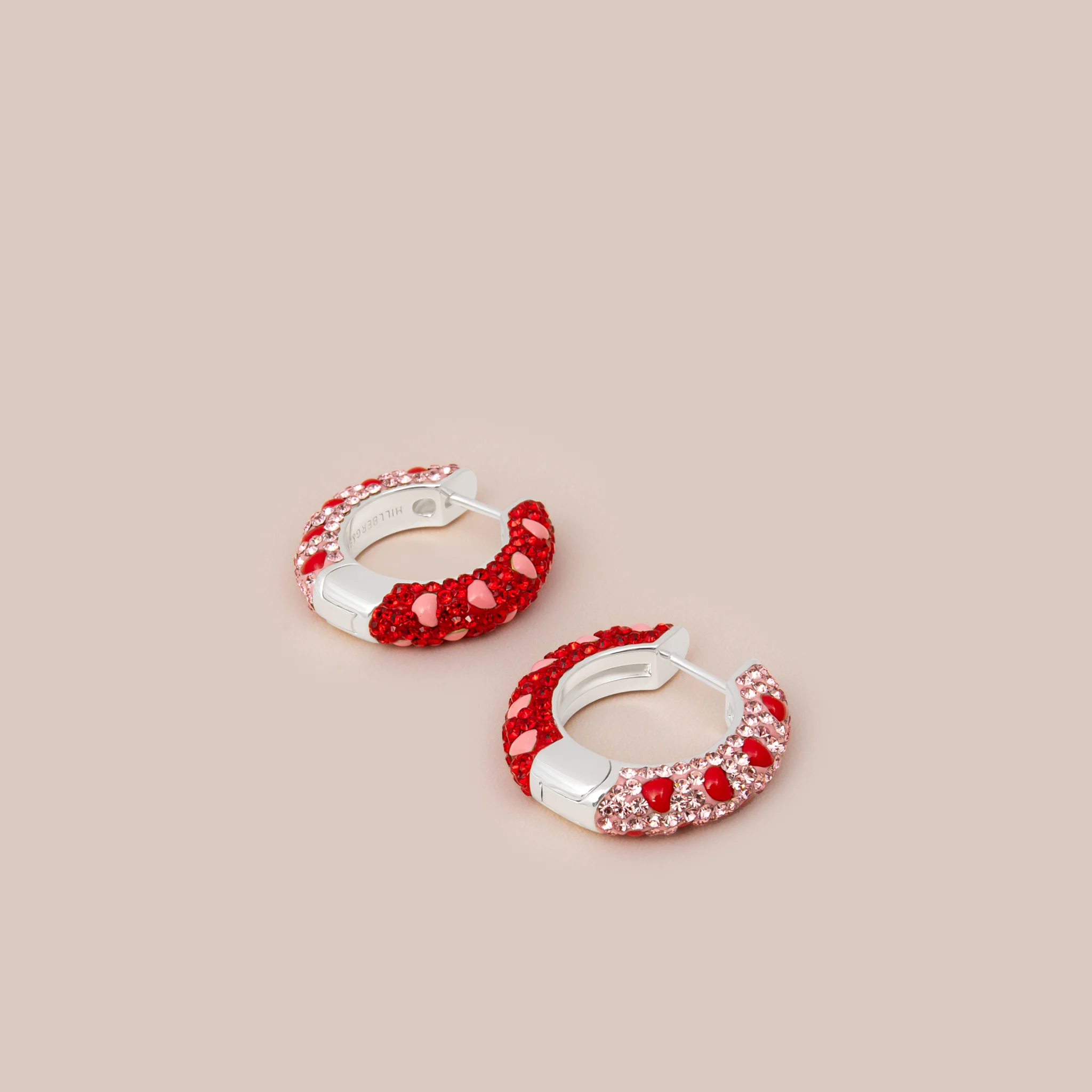Lovestruck Medium Sparkle Reversible Hoop Earrings