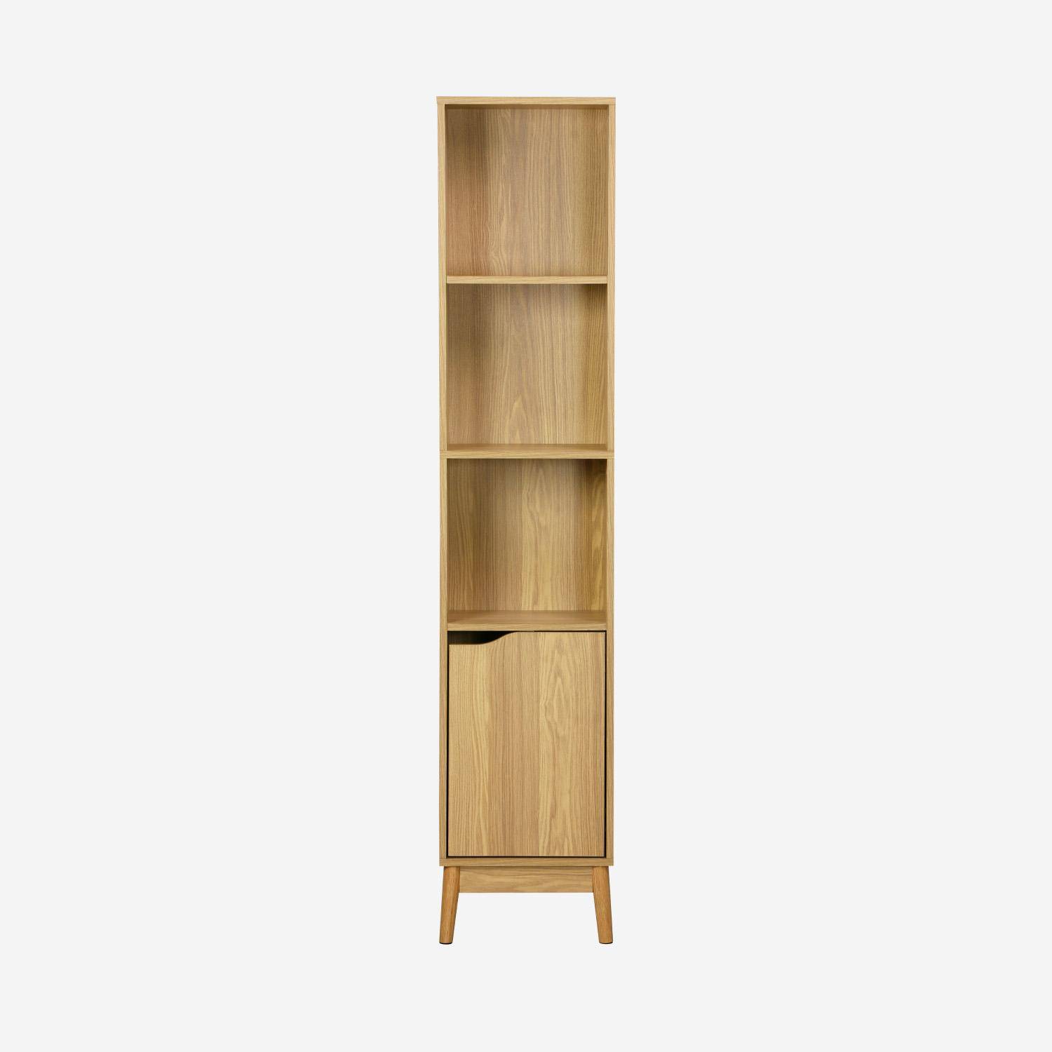 Nepal - Columna de almacenamiento para baño vintage, 3 estantes