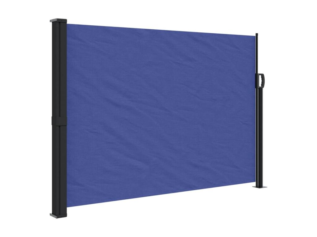 Toldo lateral retráctil azul 140x300 cm