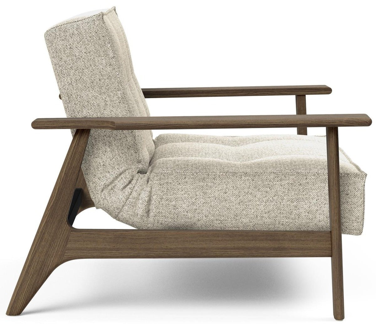 Innovation Splitback Fauteuil Gebroken Wit   Gerookt Eiken