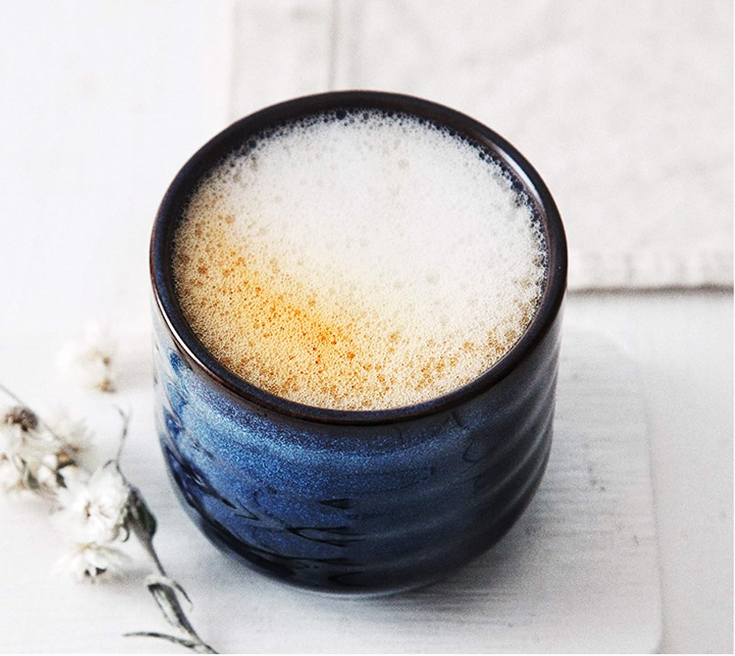 Japanese Style Ceramic Tea Set, Tea Cup, Coffee Cup, Yerba Mate Set, Ceramic Mate Cup Set of 4 (4 colors)