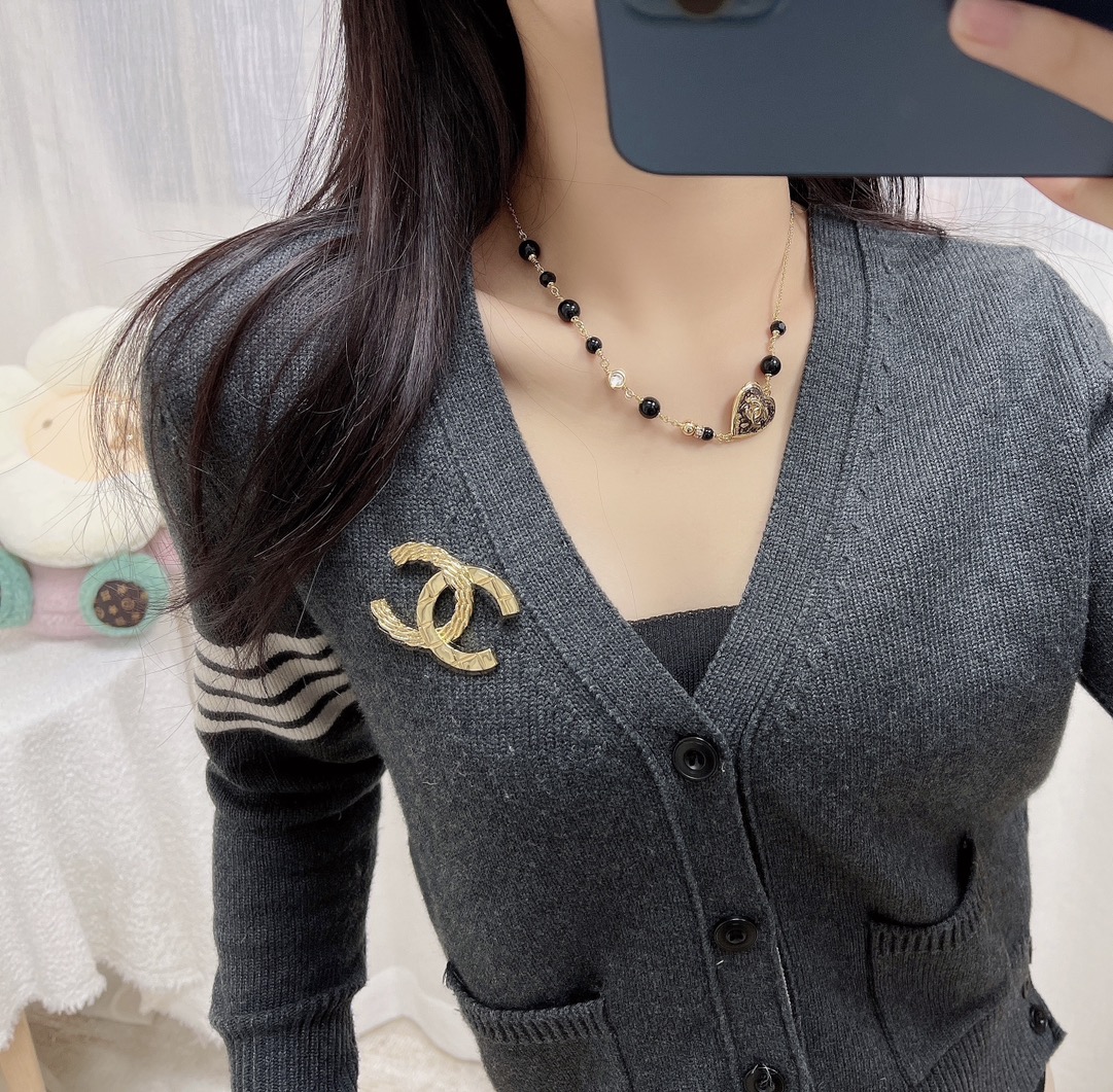 Chanel Light Gold CC Brooch - Original Replica Club