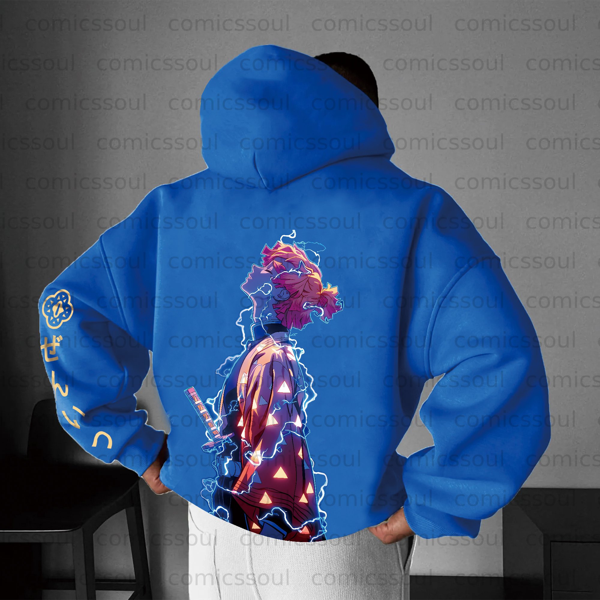 Unisex Anime Graphic Streetwear Vintage Hoodie
