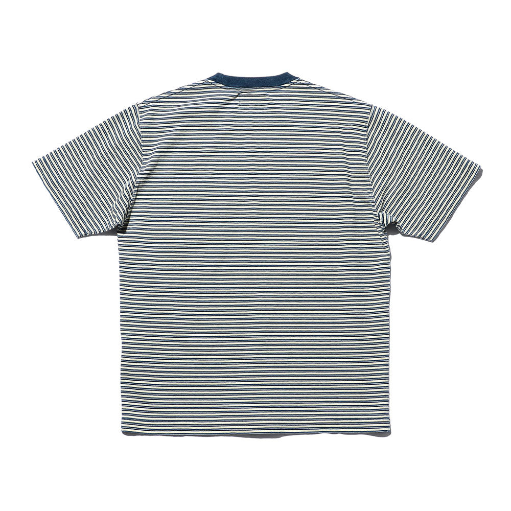 Beams Plus - T-shirt à rayures - Blanc