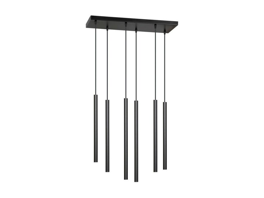 Lámpara de Suspensión Selter, Negro, 59x120x22 cm, Casaplu