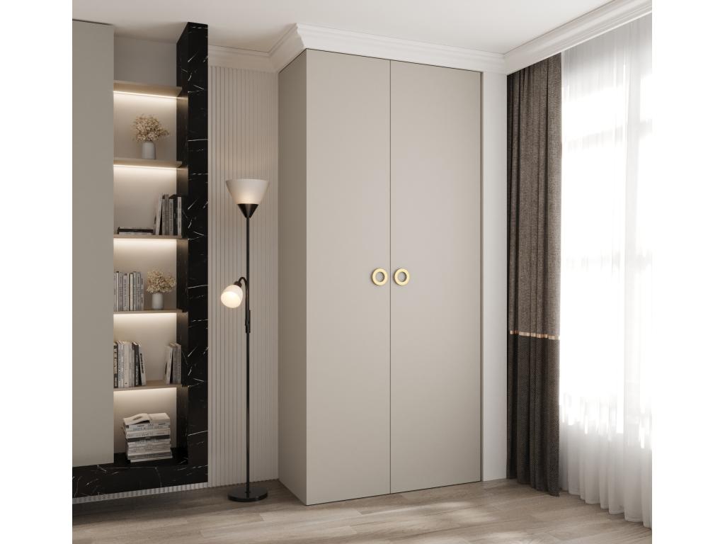 Armario 1 con puertas batientes 245 - 5/110/50 2 puertas cachemira/Nestleano