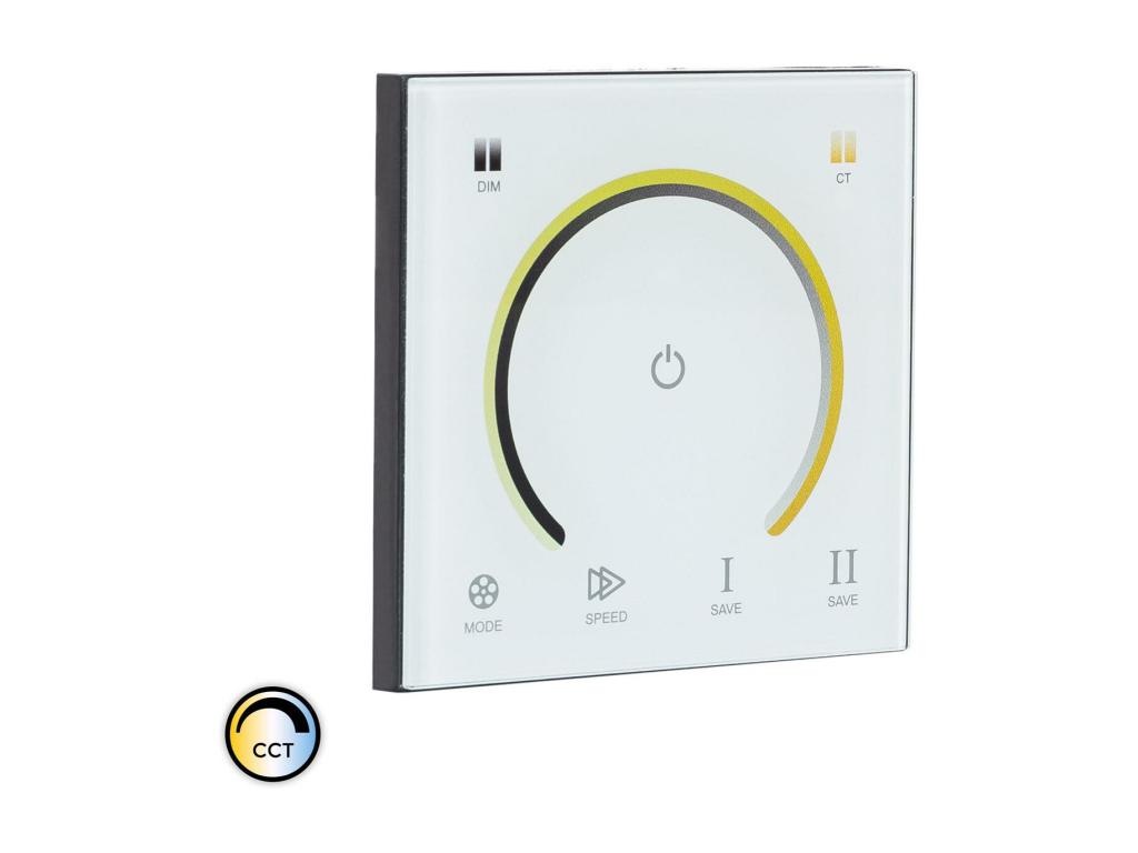 Controlador Regulador Pared Táctil para Tira LED 12/24V DC CCT
