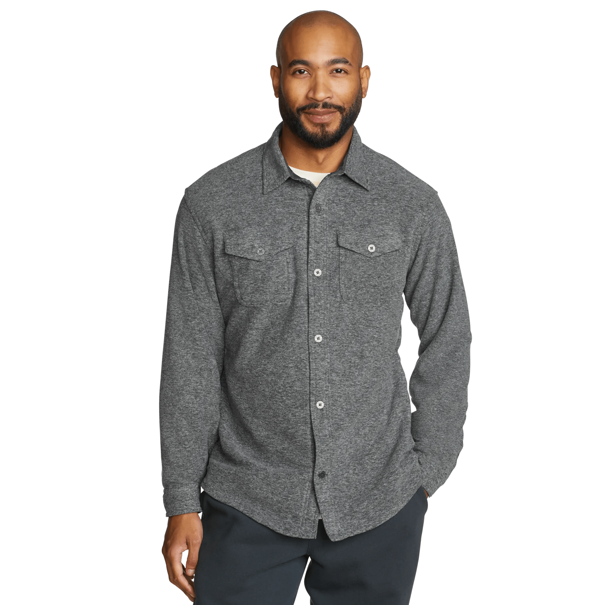 Men's LS Chutes Microfleece Shirt - Eddie Bauer Outlet
