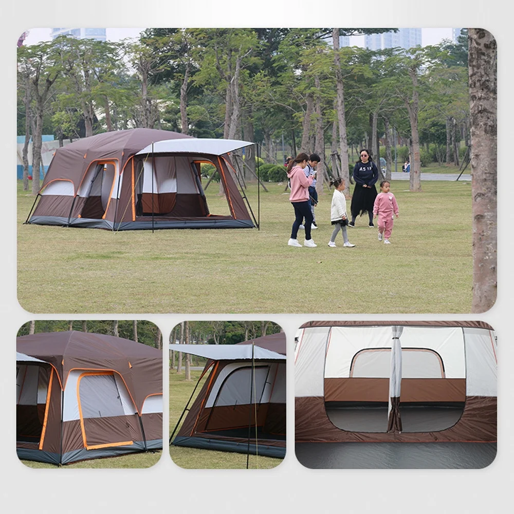 Eccomum 12-Person Family Cabin Tent with Divided Curtains - Image 13