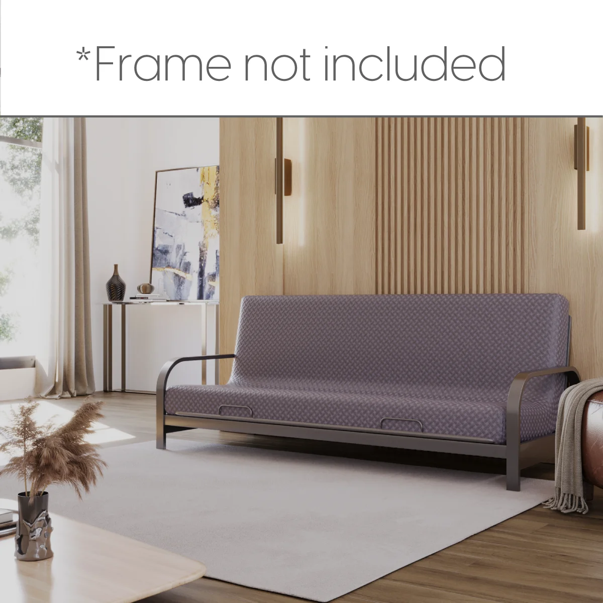 Milliard Memory Foam Futon Mattress - Full Size (Frame Not Included) (Black), 71"52"x6" - Image 15