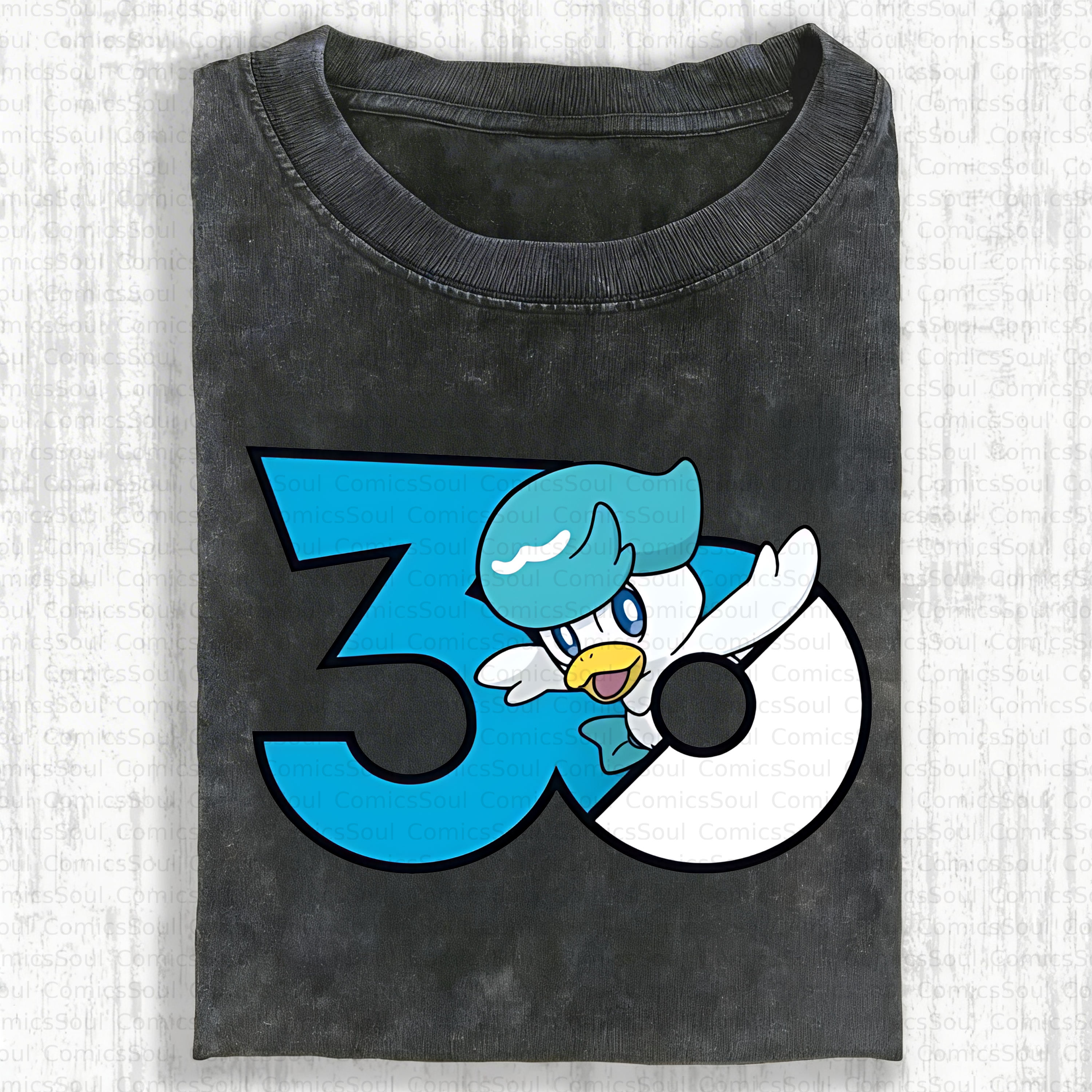 Unisex Anime Inspired Vintage Washed T-Shirt