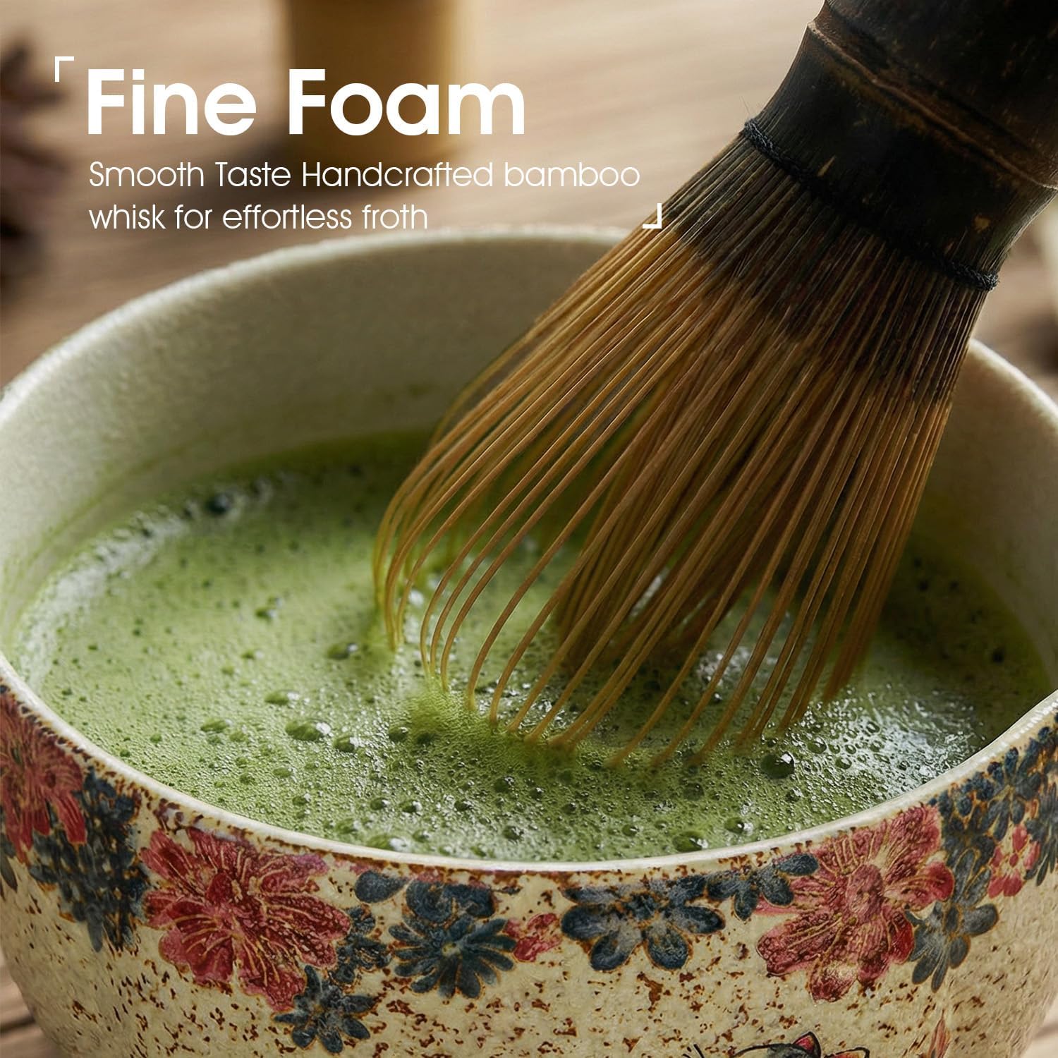 Matcha Whisk Set, 7-Piece Matcha Kit with Ceramic Bowl, Bamboo Whisk, Scoop, Sifter, Holder & Bamboo Mat – Premium Matcha Tea Set for Beginners & Matcha Lovers, Gift Ready