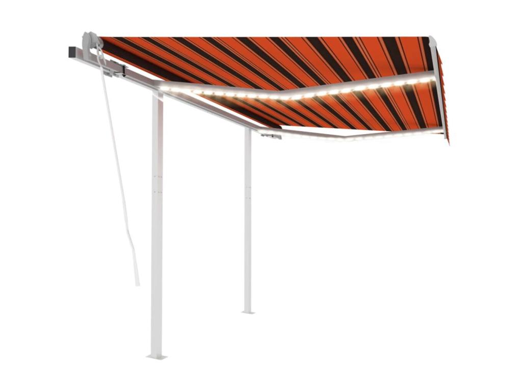 Toldo automático sensor viento LED 3,5x2,5 Orangearron
