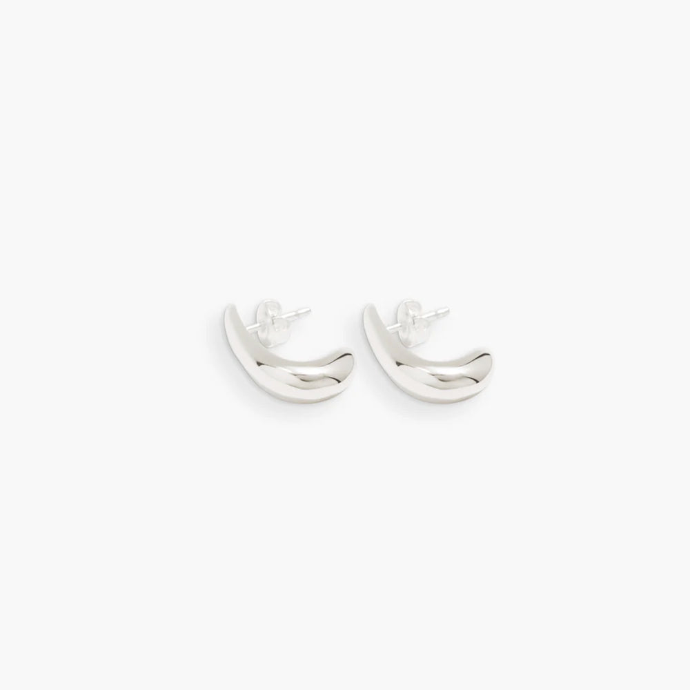 RAGBAG - Boucles d'oreilles Dualism Sculptural - Argent