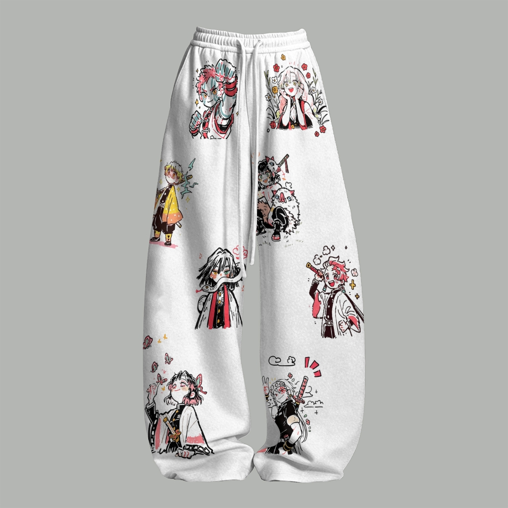 Demon Slayer Top & Elasticated Trousers Two-Piece Set