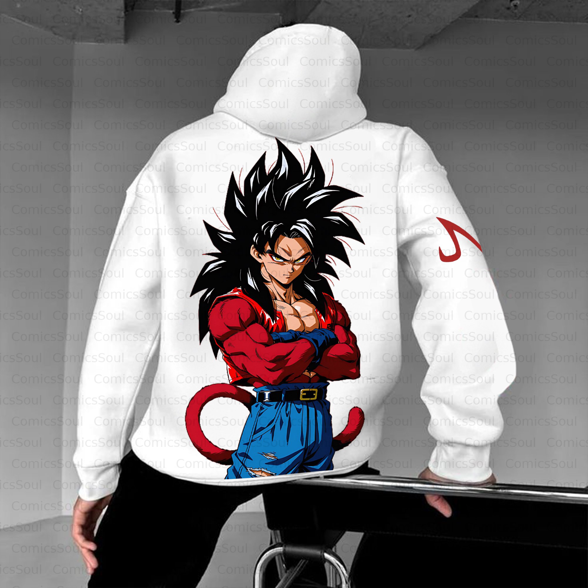 Unisex Anime Inspired Vintage Plush Hoodie