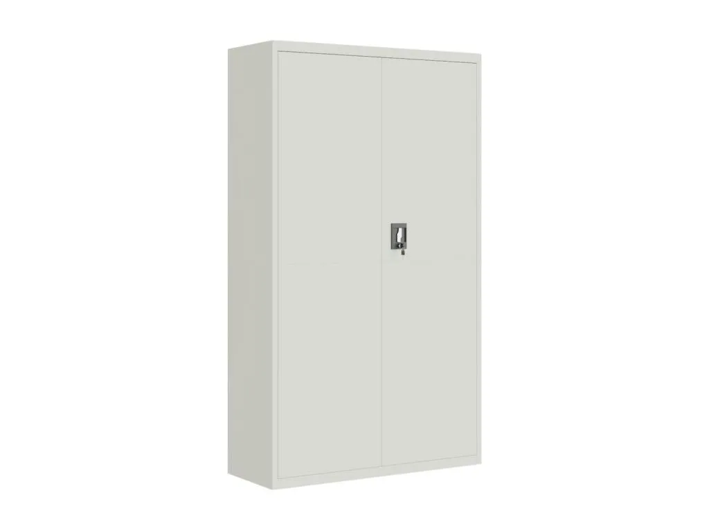 Archivador metálico de acero gris claro 105x40x180 cm rtk3388744