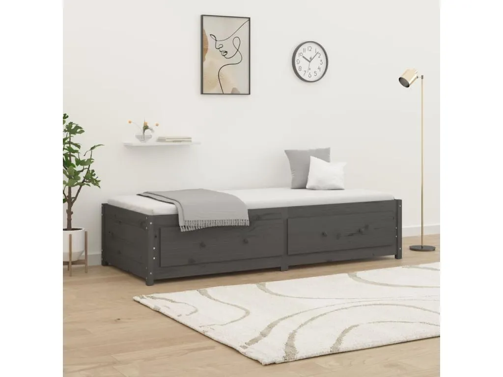 Sofá cama gris 90x190 cm Individual Hogarmini maciza de Hogarmini pmey15947