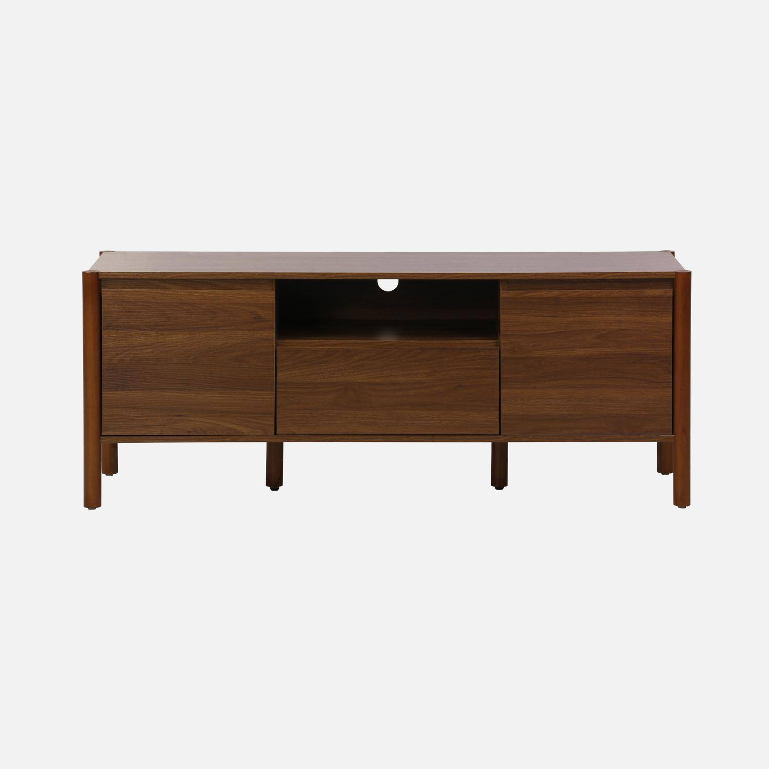 Harmony - Mueble TV con 2 puertas y 1 cajón, 140cm