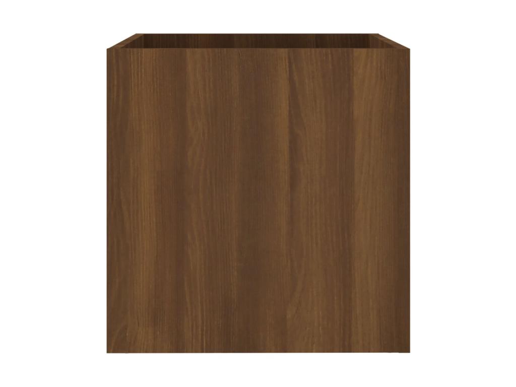 Jardinera Roble Marrón 40x40x40 cm Madera contrachapada