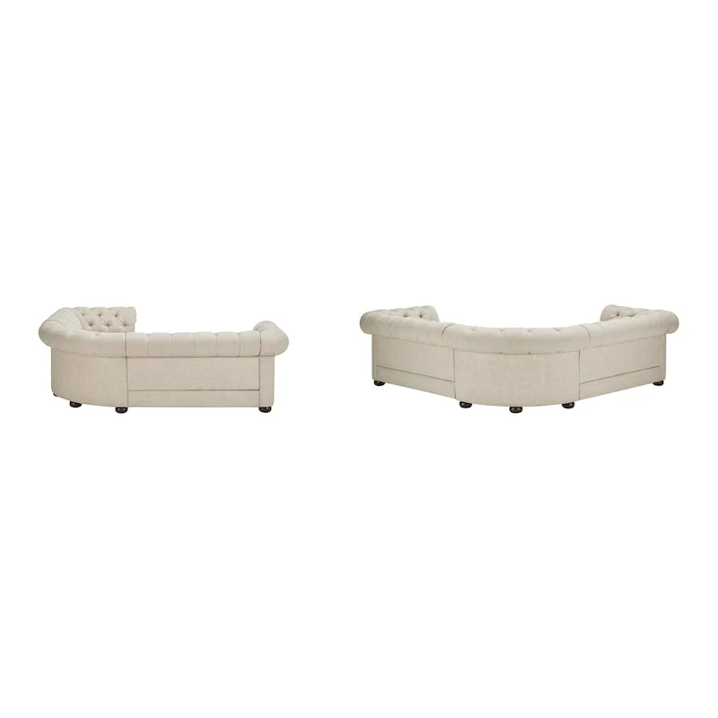 Gdansk 5-Person L-Shaped Chesterfield Sectional Sofa