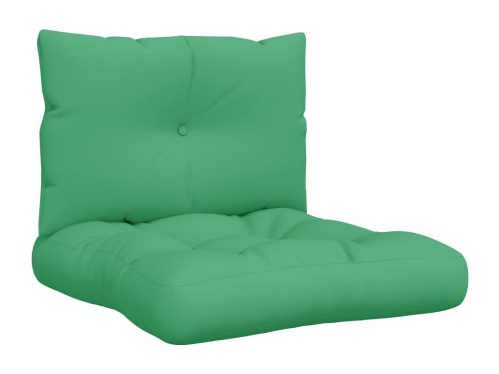 Cojines para palets 2 unidades tela verde