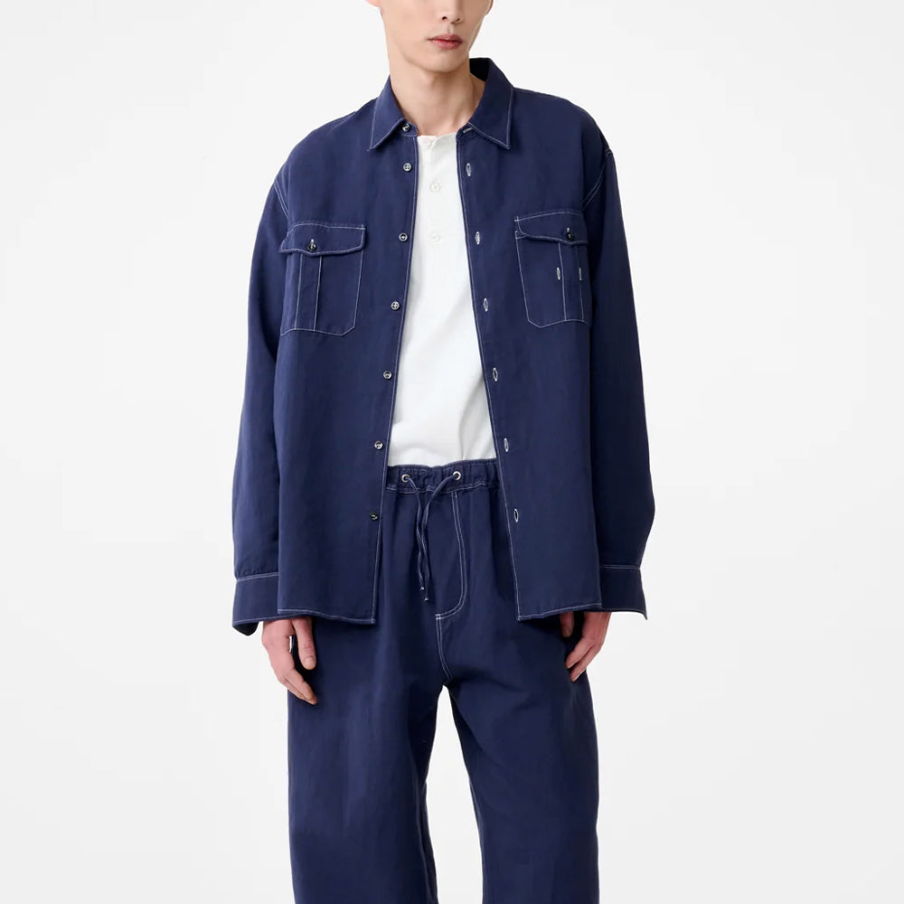 Studio Nicholson - Chemise Louro - Indigo
