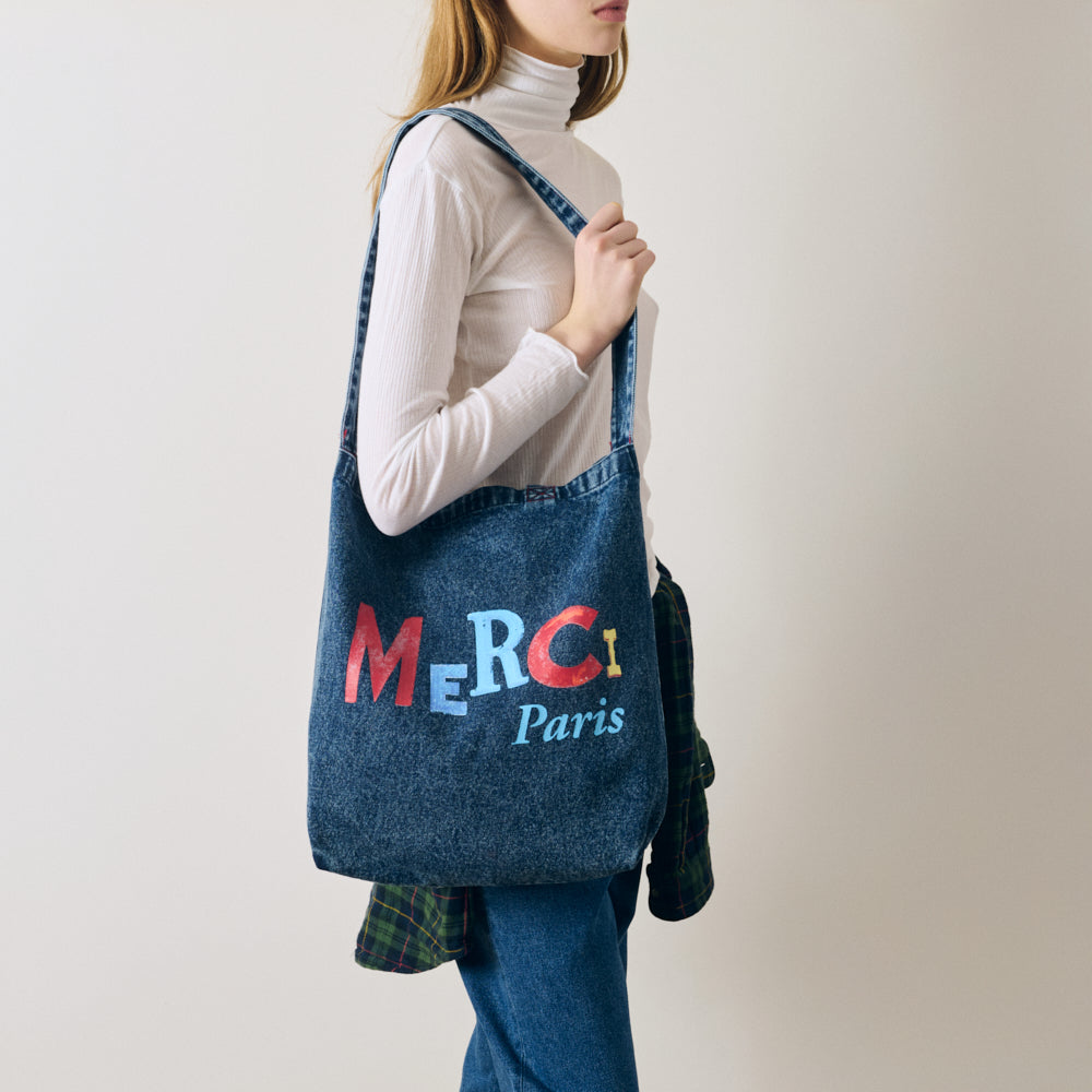 Merci - Tote bag Jean-Michel - Denim