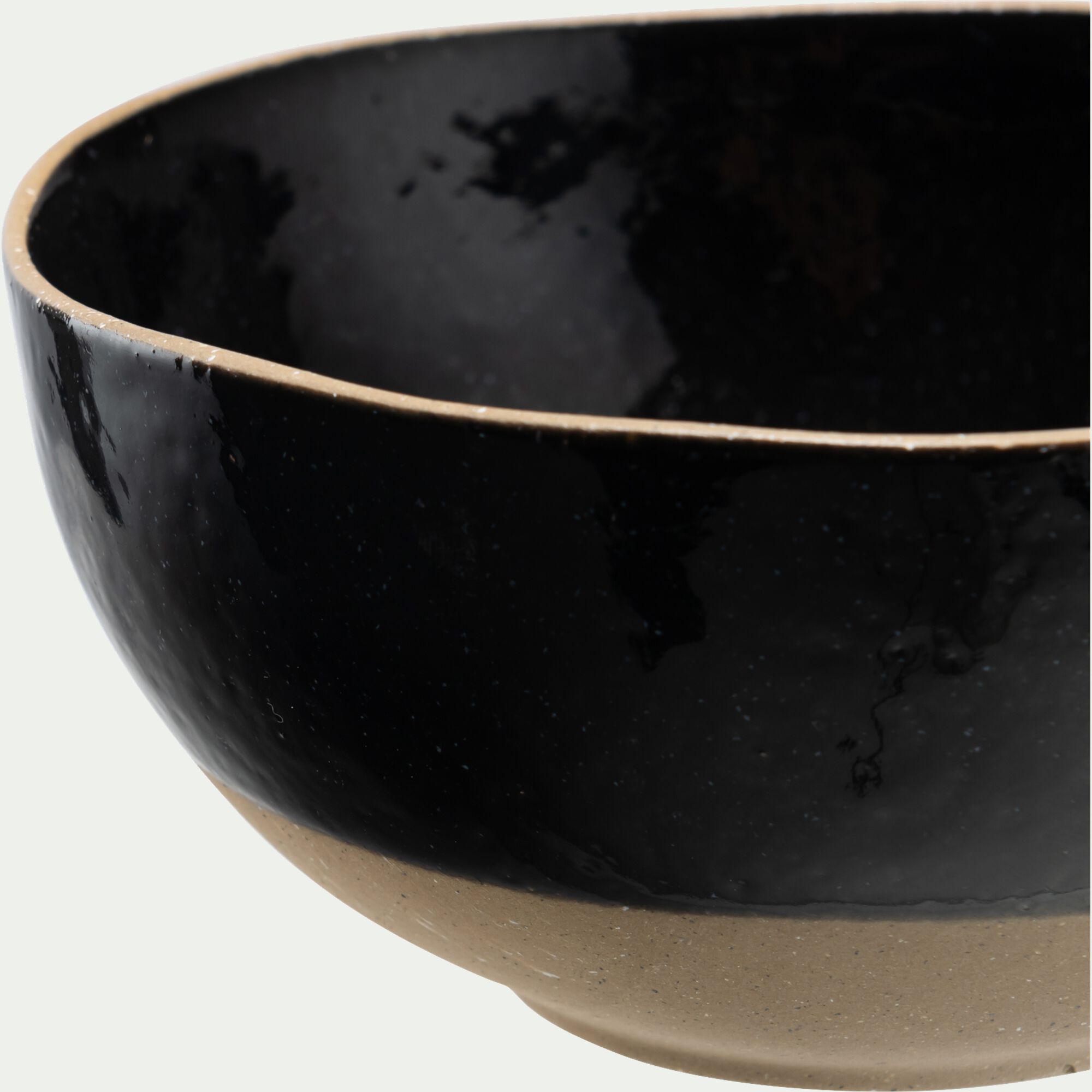 AGATE - Bol en grès recyclé D15,8cm - noir