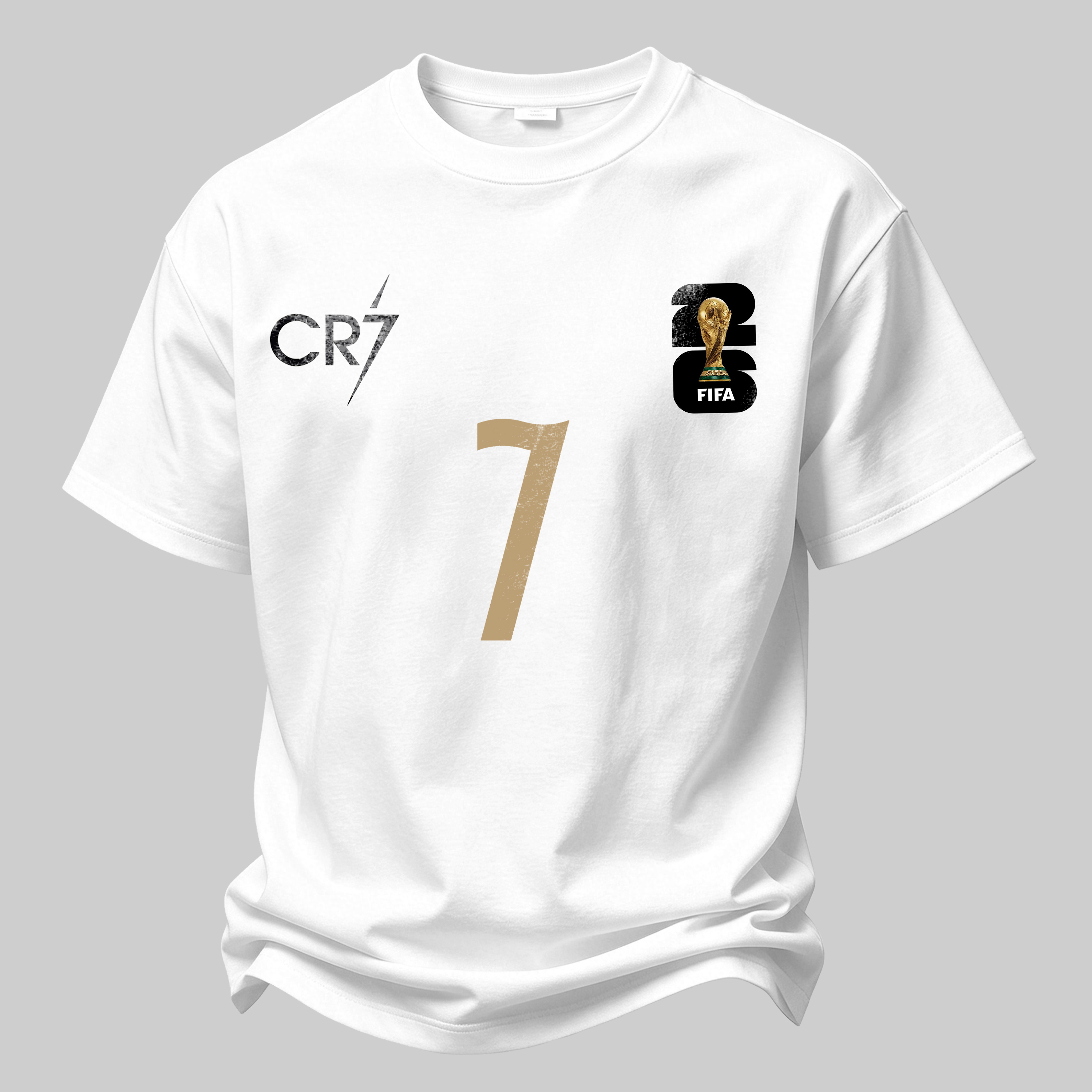 Portugal Soccer Fan Number 7 Printed Oversized Unisex T-shirt