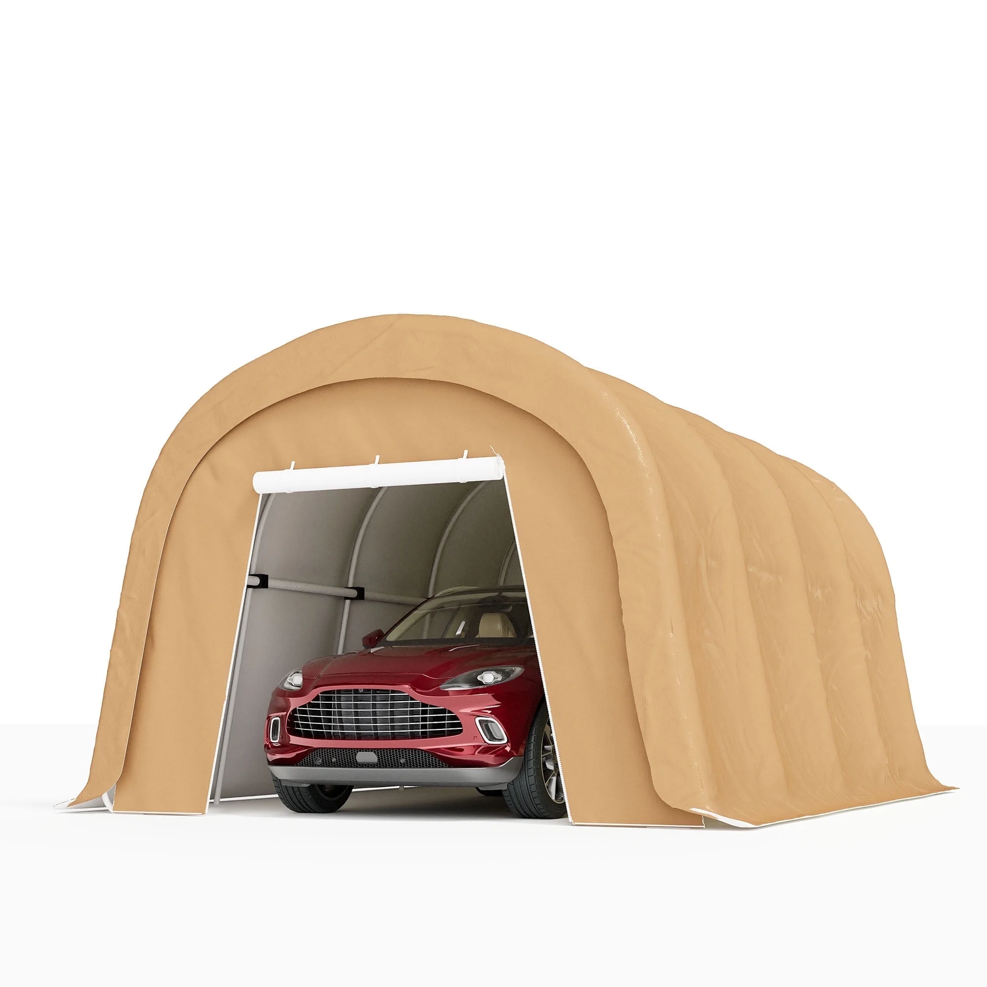 COSIEST 10'x20'Heavy Duty Carport ,Portable Outdoor Canopy Garage with Waterproof PE Roof and Steel Frame - Image 7
