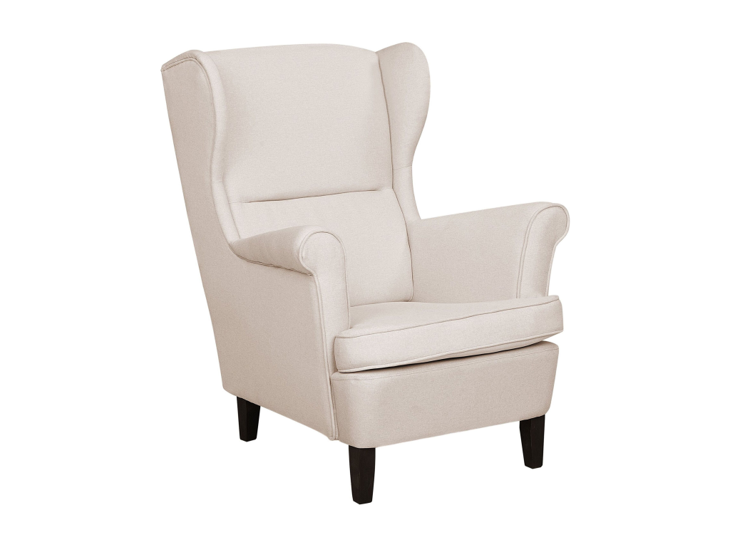 Sillón orejero Cozetiq Tela Beige claro