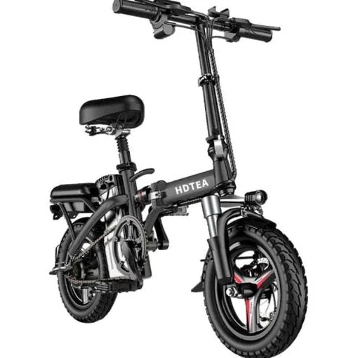 Folding Electric Bike 250W, 14 Inch, LCD Display, Removable Battery, Dual Disc Brake, Black - Image 2 Folding Electric Bike 250W, 14 Inch, LCD Display, Removable Battery, Dual Disc Brake, Black - Image 2