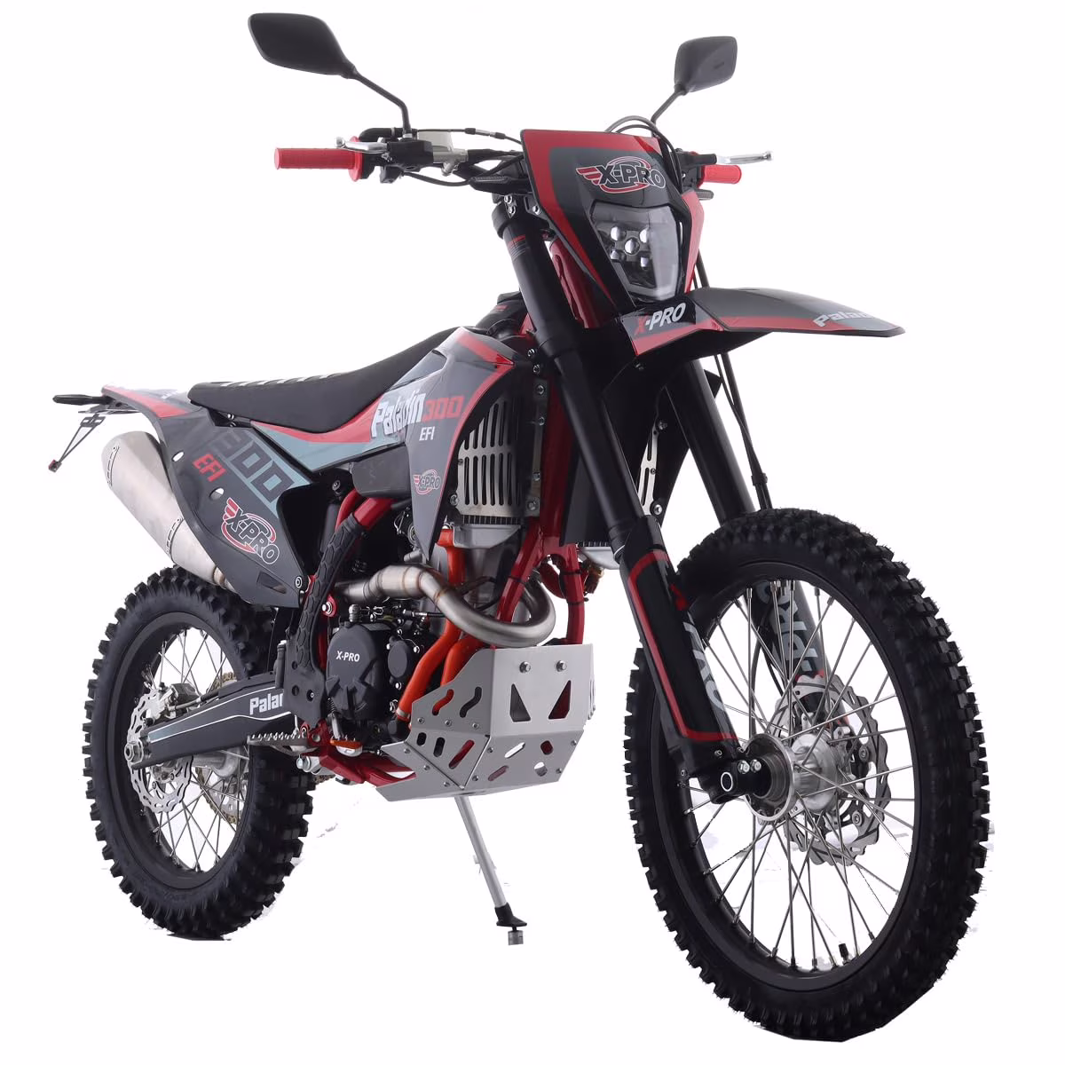 X-Pro Paladin 300 EFI Dirt Bike with 6-Speed Manual Transmission and Balance Shaft and Dual Overhead Camshaft (DOHC) with Four Valves Engine, Electric Start! Big 21"/18" Wheels! - Image 6